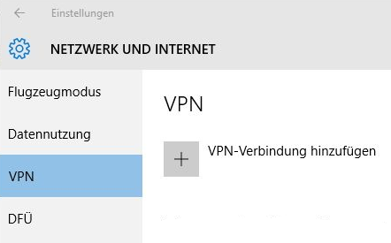 Neues VPN in Windows erstellen