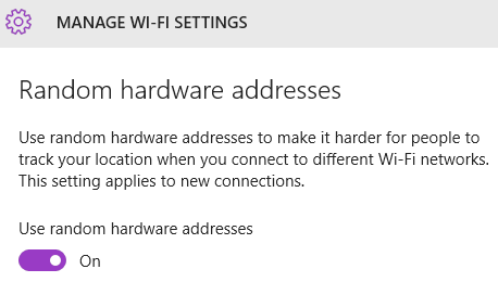 Windows 10 MAC Adressen randomisieren